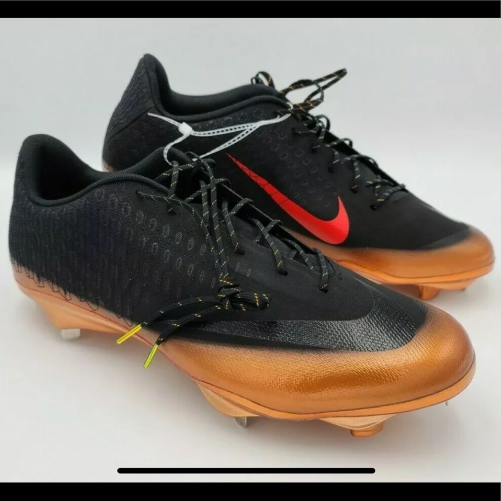 Nike Lunar Vapor Ultrafly Elite2 Bronze Black Baseball Cleats AO7946-006 Size 16